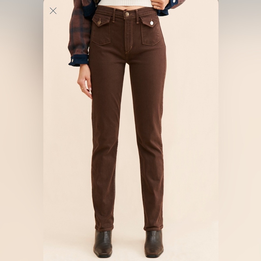 Joe's Jeans 70’s Patch Pocket Straight Leg Jeans